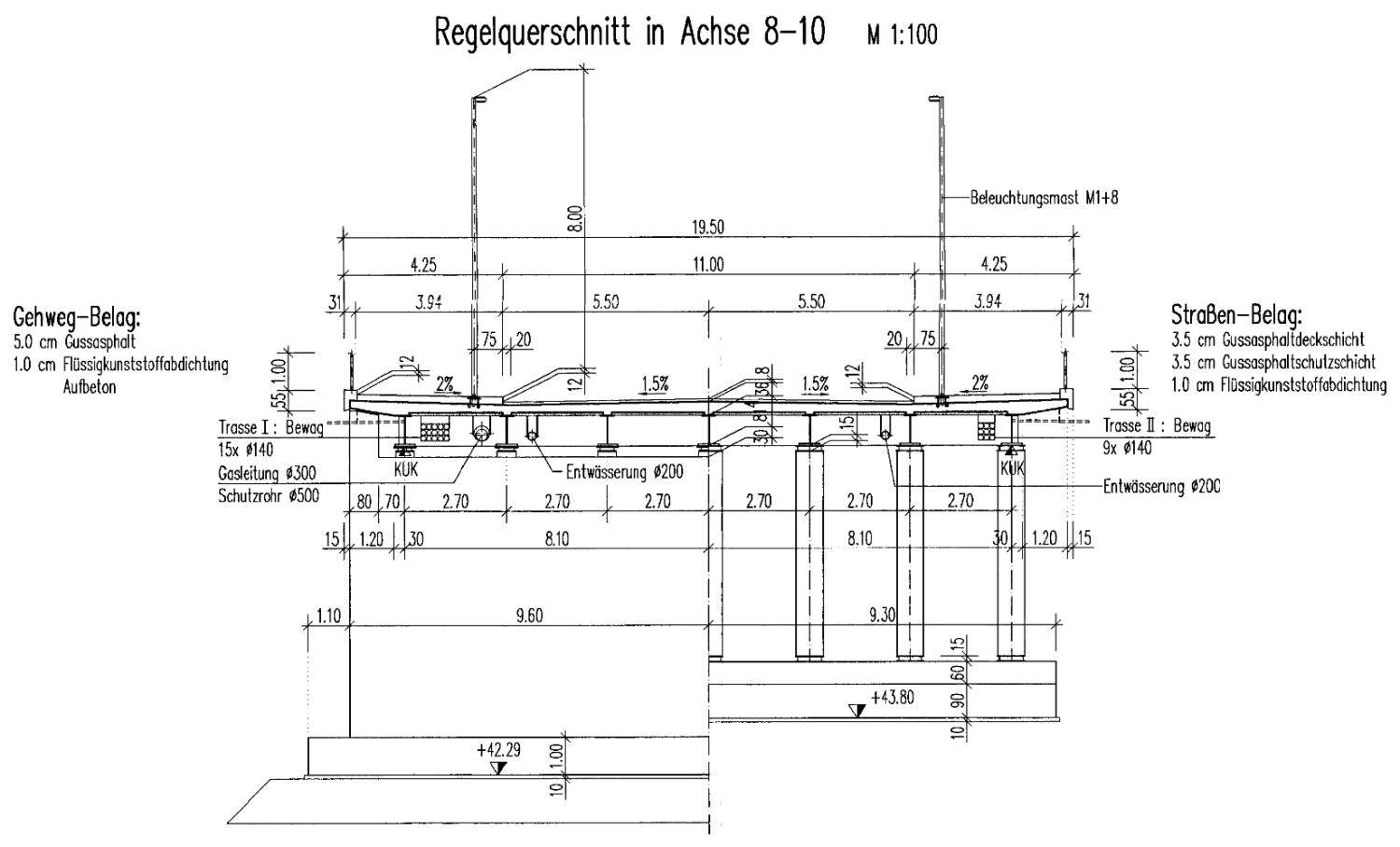 Querschnitt des Bestandsbauwerks (Bild: SenMVKU)