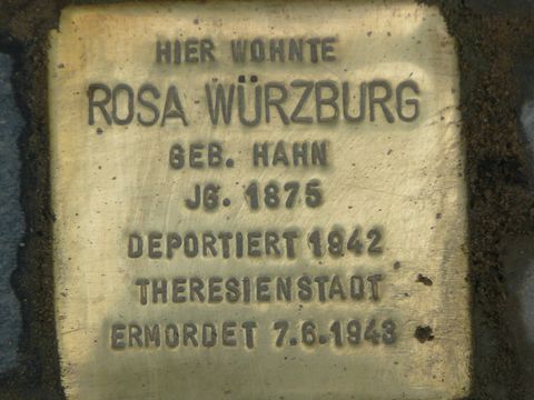 Stolperstein für Rosa Würzburg