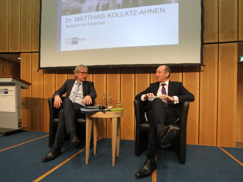 Bildvergrößerung: Senator Kollatz bei IHK Wirtschaftsfrühstück 2015