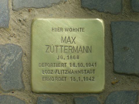 Stolperstein Max Zuttermann
