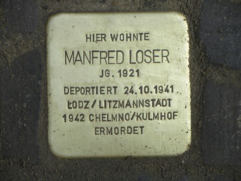 Stolperstein Manfred Loser