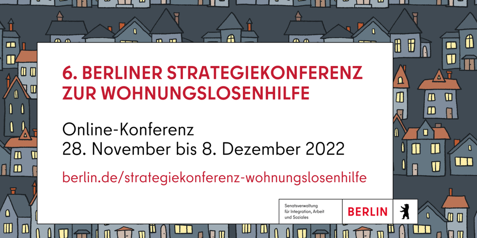 6. Berliner Strategiekonferenz zur Wohnungslosenhilfe