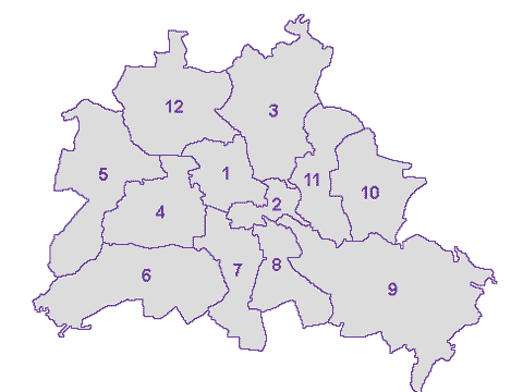 Wahlgebietseinteilung Europawahl 2019