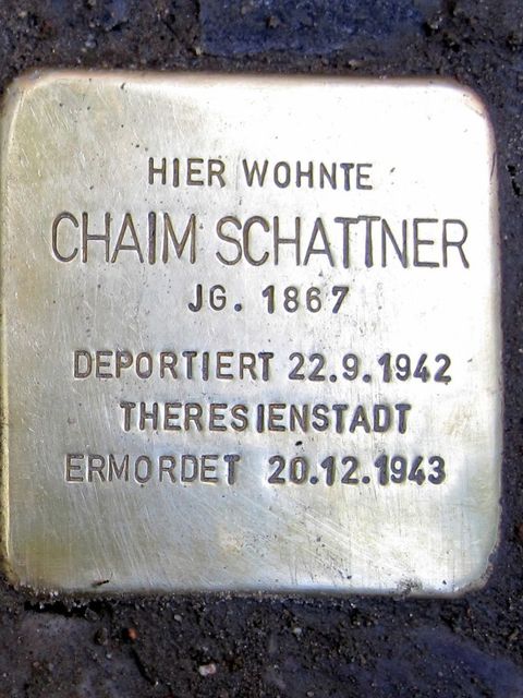 Stolperstein Chaim Schattner