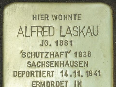 Stolperstein Alfred Laskau, 2014