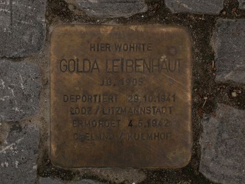 Stolperstein Golda Leibenhaut, 22.07.2012