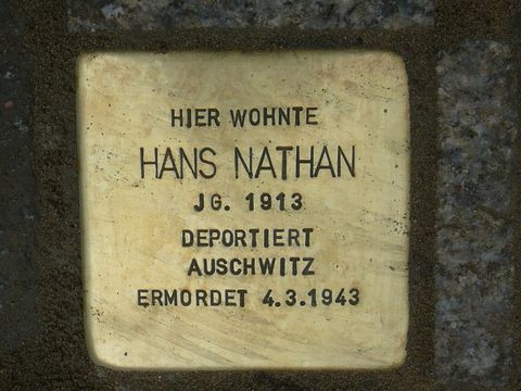 Stolperstein für Hans Nathan