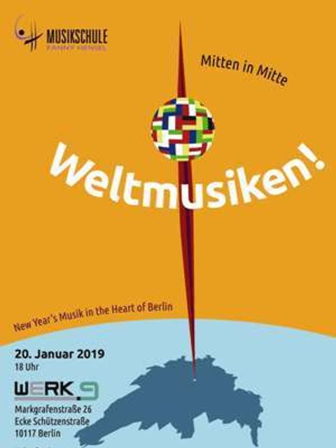 Plakat Weltmusiken "Mitten in Mitte" 2019