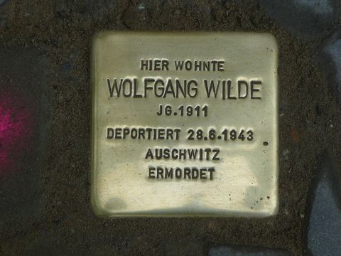 Stolperstein für Wolfgang Wilde
