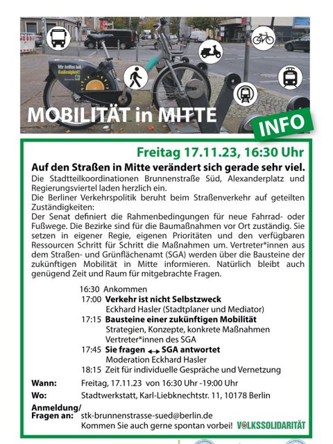 Info-Flyer | Mobilität in Mitte