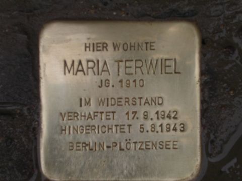 Stolperstein Maria Terwiel