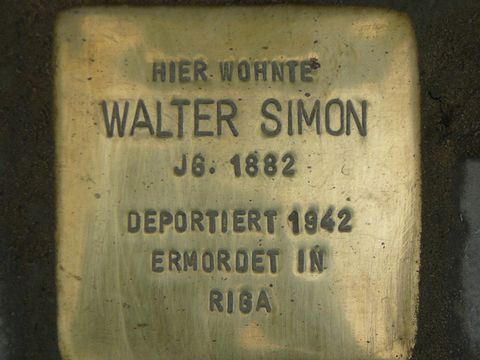 Stolperstein für Walter Simon