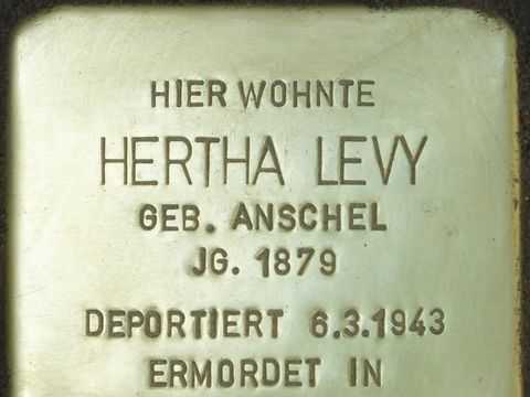 Stolperstein Hertha Levy, 2014