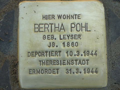 Stolperstein für Bertha Pohl