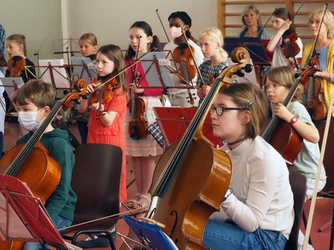 Ensembletag im Eliashof 22 Jugendorchester, Streichinstrumente