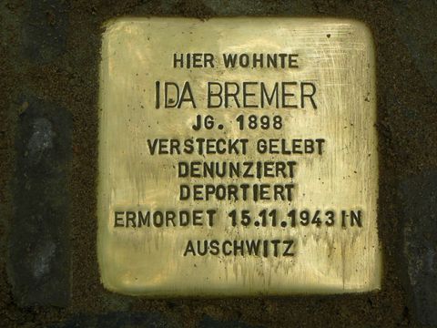 Stolperstein für Ida Margarete Bremer
