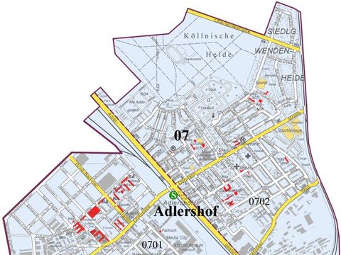Bildvergrößerung: Karte Bezirksregion Adlershof