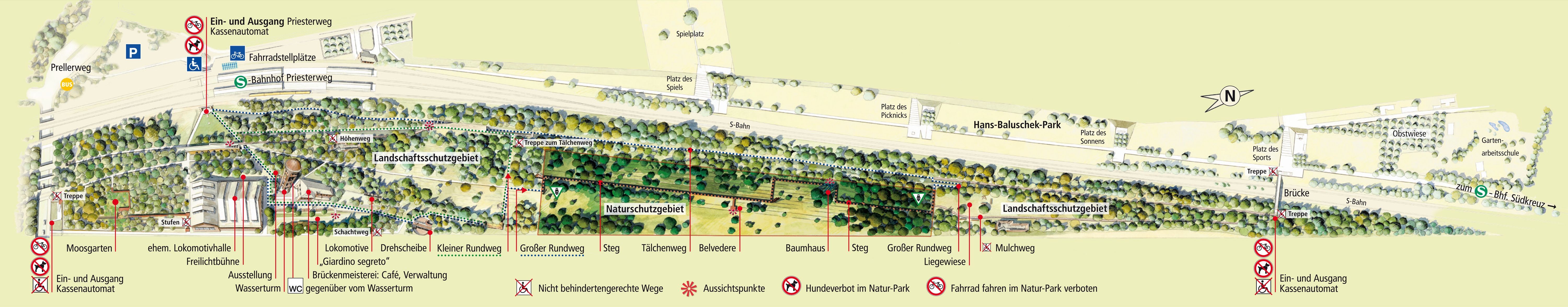 Plan Natur-Park Schöneberger Südgelände