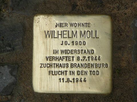 Stolperstein für Wilhelm Moll