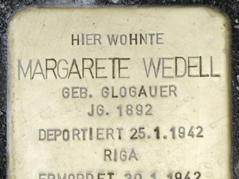 Stolperstein Margarete Wedell, 2014
