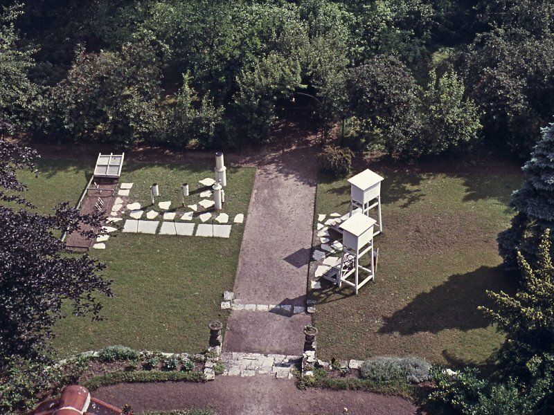 Photo 3.4: Site of the Dahlem climate station on the grounds of the second site of the Institute of Meteorology of the FU Berlin at Podbielskiallee 62 (period from October 3, 1951 to July 11, 1997)