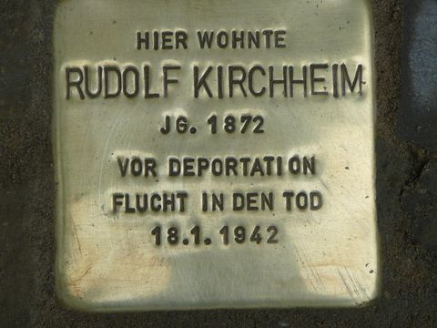 Stolperstein für Rudolf Kirchheim