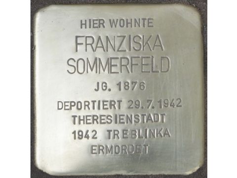 Stolperstein Franziska Sommerfeld
