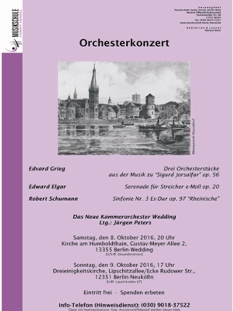 Plakat Orchesterkonzert NKW