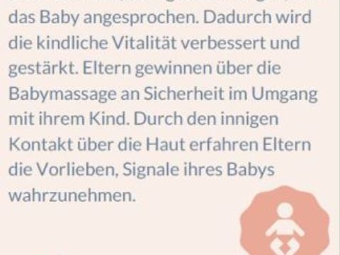 Bildvergrößerung: Babymassagekurs