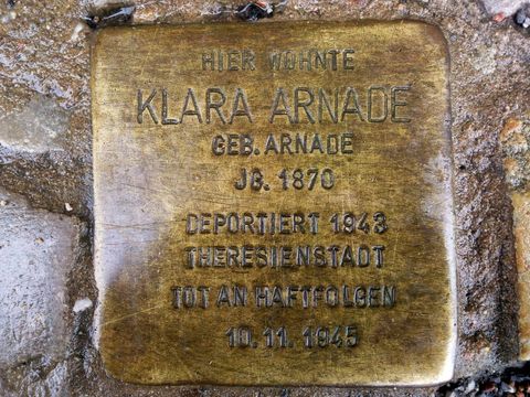 Stolperstein für Klara Arnade