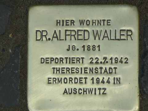 Stolperstein für Dr. Alfred Waller