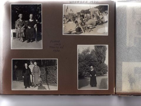 Bildvergrößerung: Tante Lotte und Tante Regina Dienstag, 1934