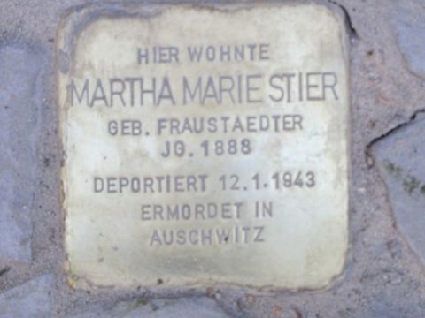 Stolperstein Martha Marie Stier