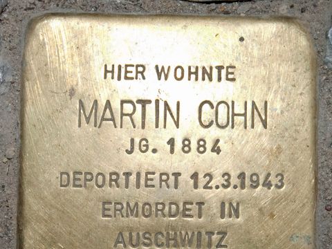 Stolperstein Martin Cohn