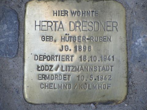 Stolperstein Herta Dresdner