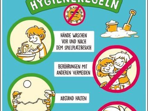 Plakat Hygieneregeln Spielplatz
