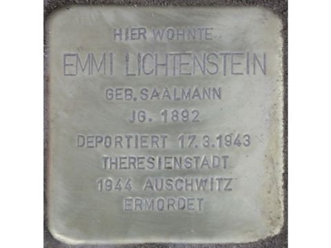 Stolperstein Emmi Lichtenstein, 2014