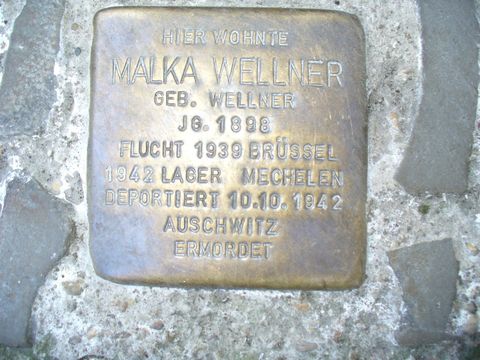 Stolperstein für Malka Wellner