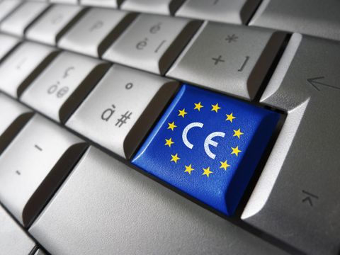 Die Europäische Union Flagge CE-Zeichen