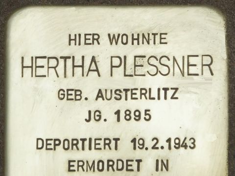 Stolperstein Hertha Plessner