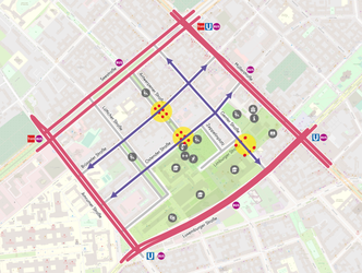 Kiezblock Brüsseler Kiez: Karte zu Hinweis 9