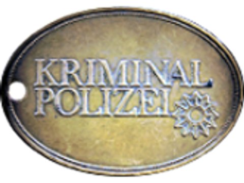 Dienstmarke der Kriminalpolizei