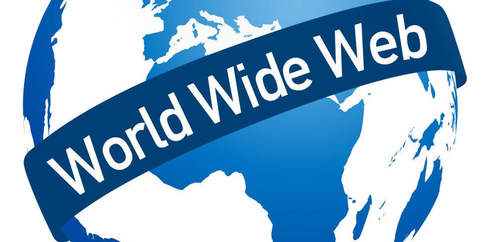 Weltkugel mit Aufschrift World Wide Web 