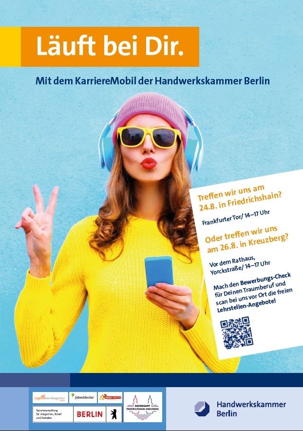 Plakat KarriereMobil HWK Berlin in Friedrichshain-Kreuzberg S1