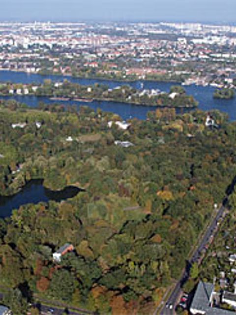 Landschaftsprogramm Treptower Park Luftbild
