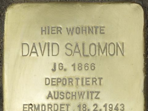 Stolperstein David Salomon, 2014