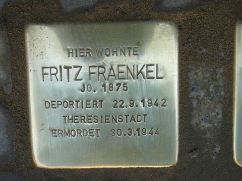 Stolperstein Fritz Fraenkel