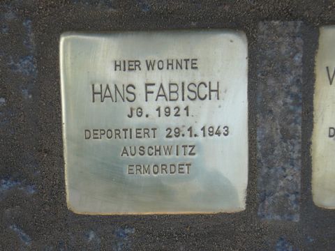 Stolperstein Hans Fabisch