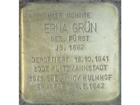 Stolperstein Erna Grün