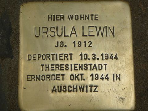 Stolperstein für Ursula Lewin